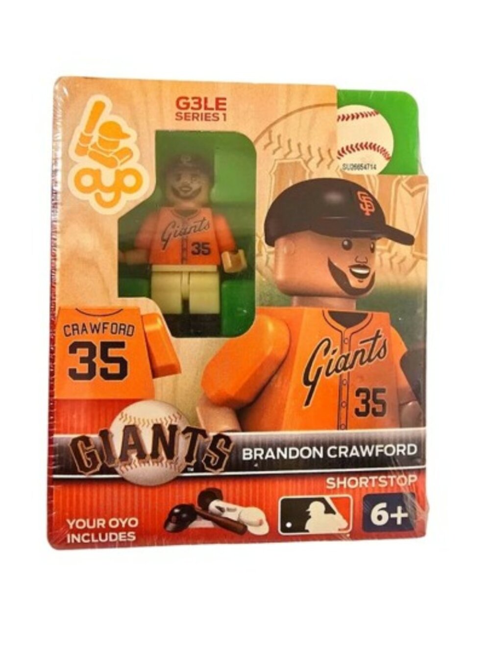 Brandon Crawford San Francisco Giants Baseball MLB Oyo Figurine Lego Compatible